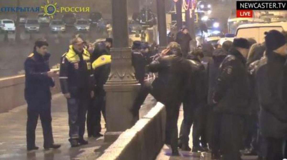 Пряма трансляція з місця вбивства Бориса Нємцова