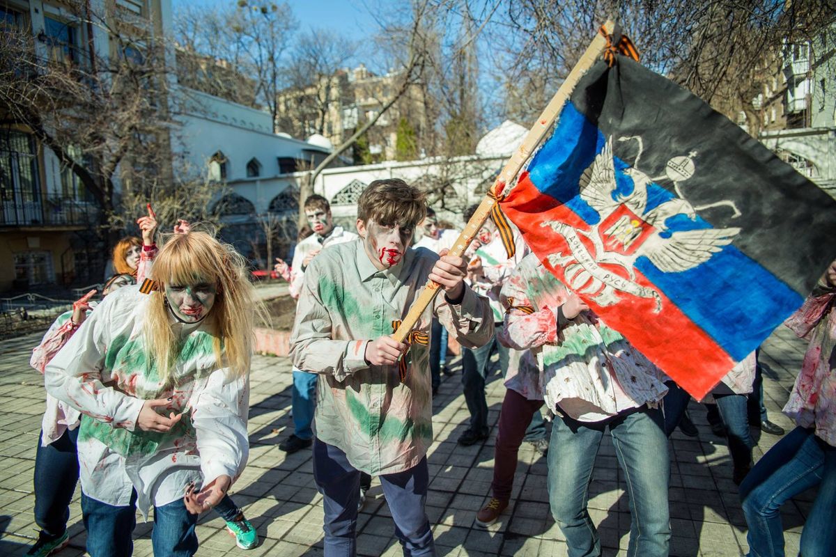 Активісти під ВР вимагали підписання закону про заборону російського кіно 