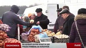 На Шуварі буряк коштує до трьох гривень за кілограм