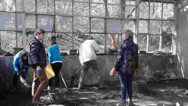 Небайдужі львів’яни працюють над відновленням оранжереї Стрийського парку