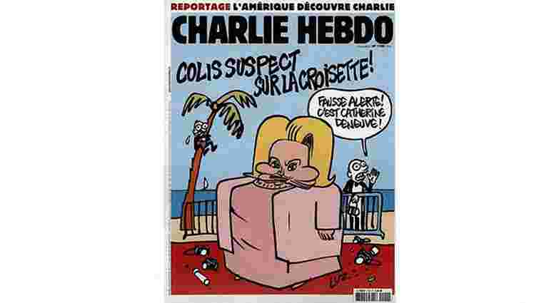 Портрет Деньов у Charlie Hebdo викликав скандал у Каннах
