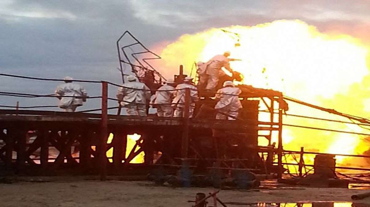 У Росії загорілася одна із газоносних свердловин «Газпрому»