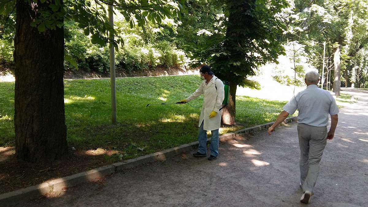 Сьогодні з кліщами боротимуться у трьох парках, львів`янам радять не гуляти поблизу