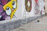 У Львові художники прикрасили графіті занедбану стіну на Підзамче