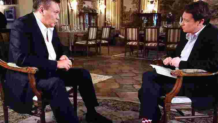 Повалений президент Янукович дав інтерв'ю британському телеканалу