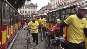 Прем’єр-міністр Литви приїхав до Львова велосипедом