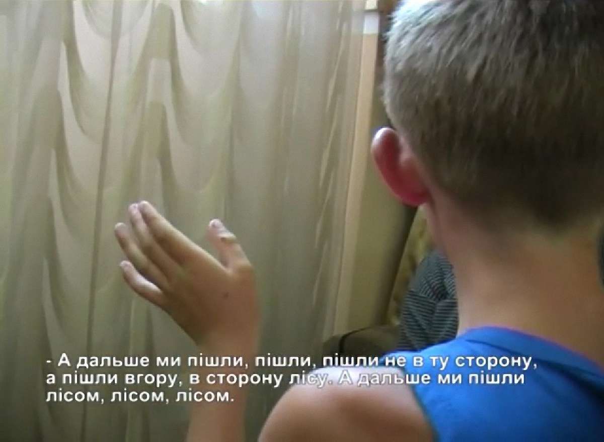 МВС опублікувало відео допиту хлопчика, якого захопив «Правий сектор»