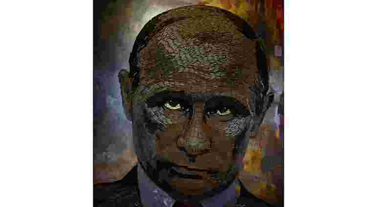 Українська художниця склала потрет  Путіна з гільз