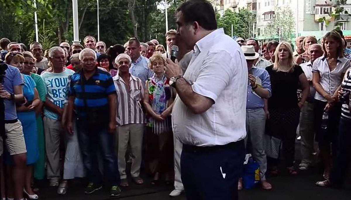 Саакашвілі пояснив мешканцям Ізмаїла, про що брешуть російські ЗМІ (відео)
