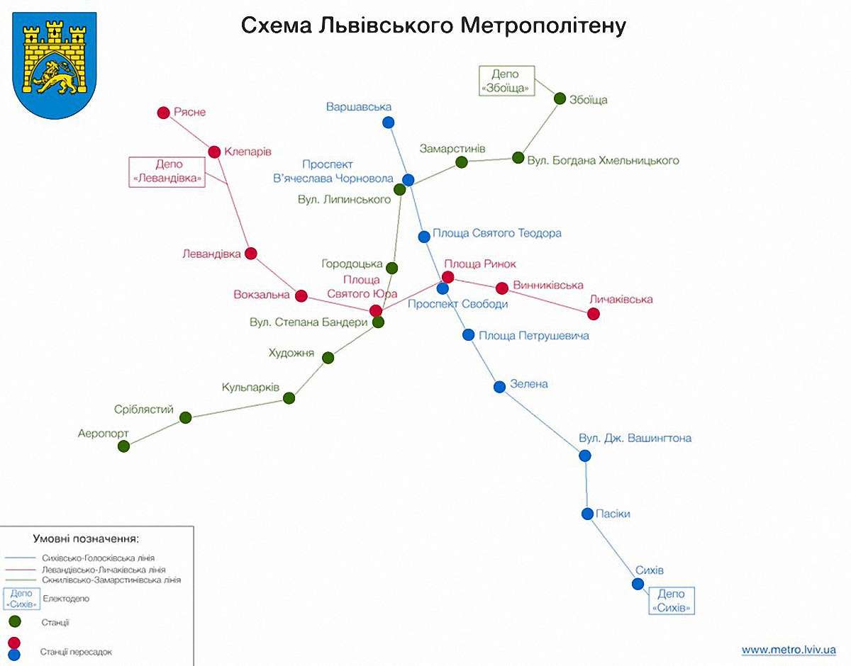 В інтернеті з'явився сайт неіснуючого львівського метро
