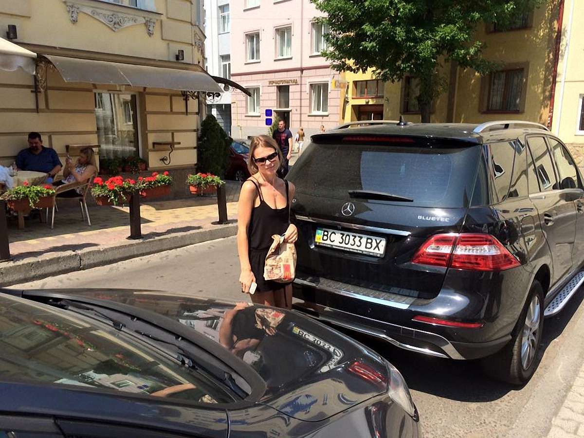 Ольга Фреймут грубо порушила правила паркування у Львові
