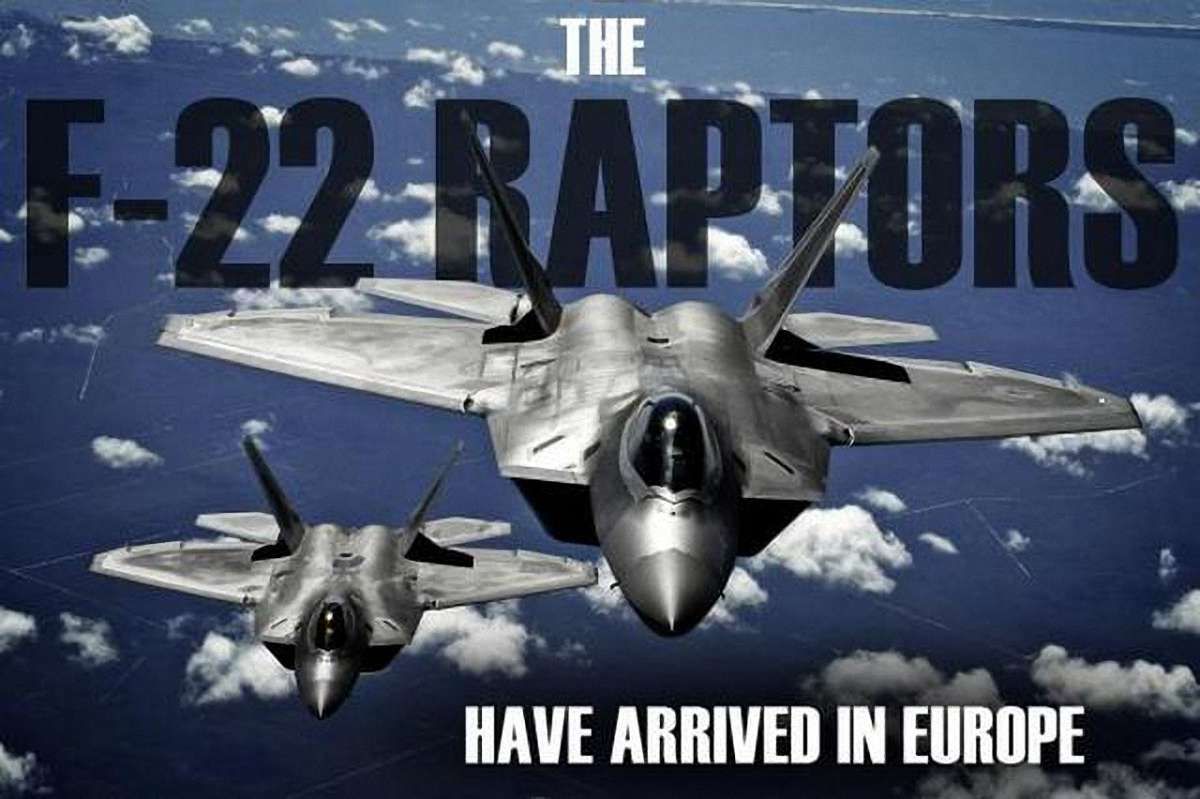США перемістили в Німеччину новітні винищувачі F-22 для тренувань