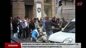 Власників коня, який впав у центрі Львова, можуть позбавити дозволу на роботу в центрі