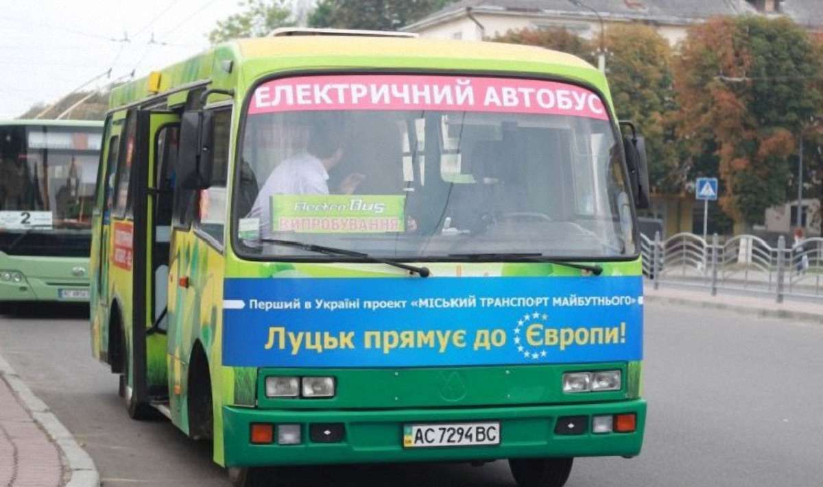 У Луцьку вийшов на маршрут перший в Україні електроавтобус