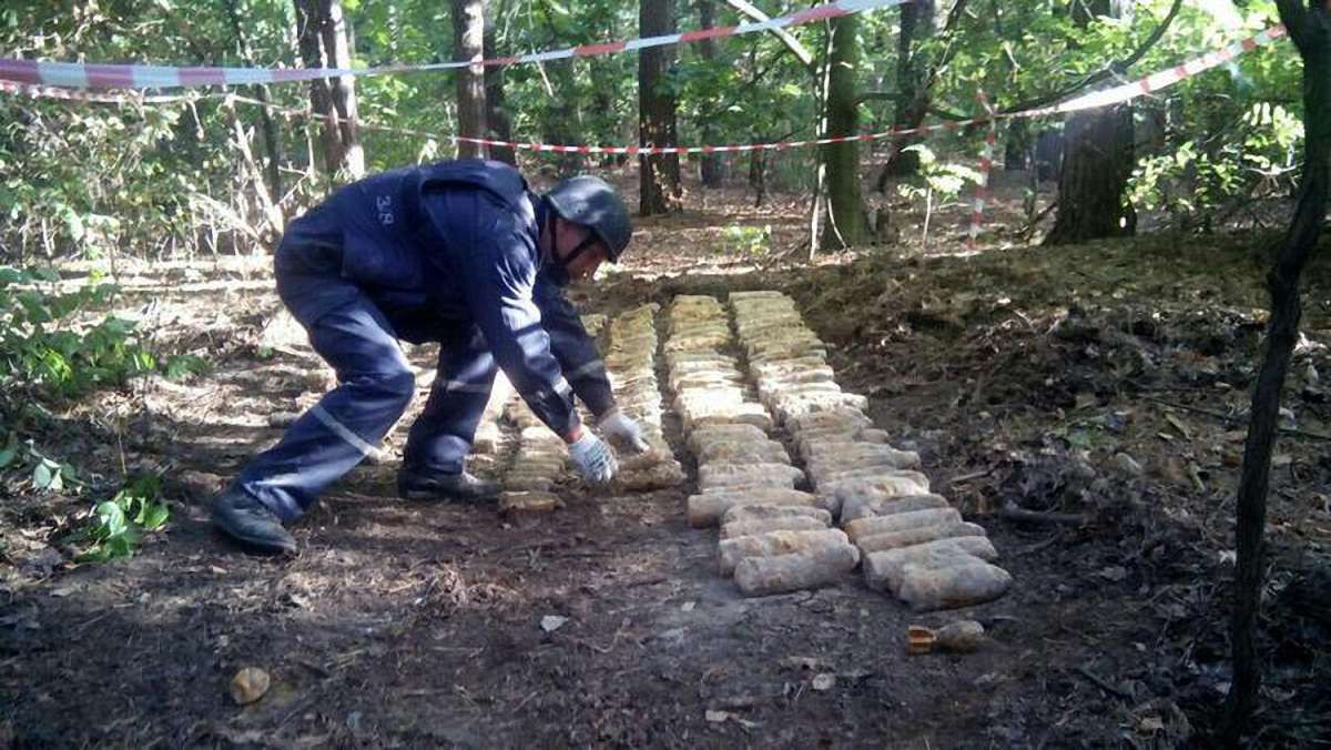 У Києві знайшли понад тисячу боєприпасів часів Другої світової