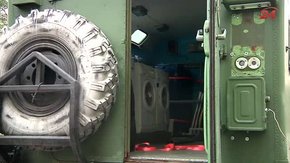 Волонтери УКУ подарували військовим на схід пральню на колесах