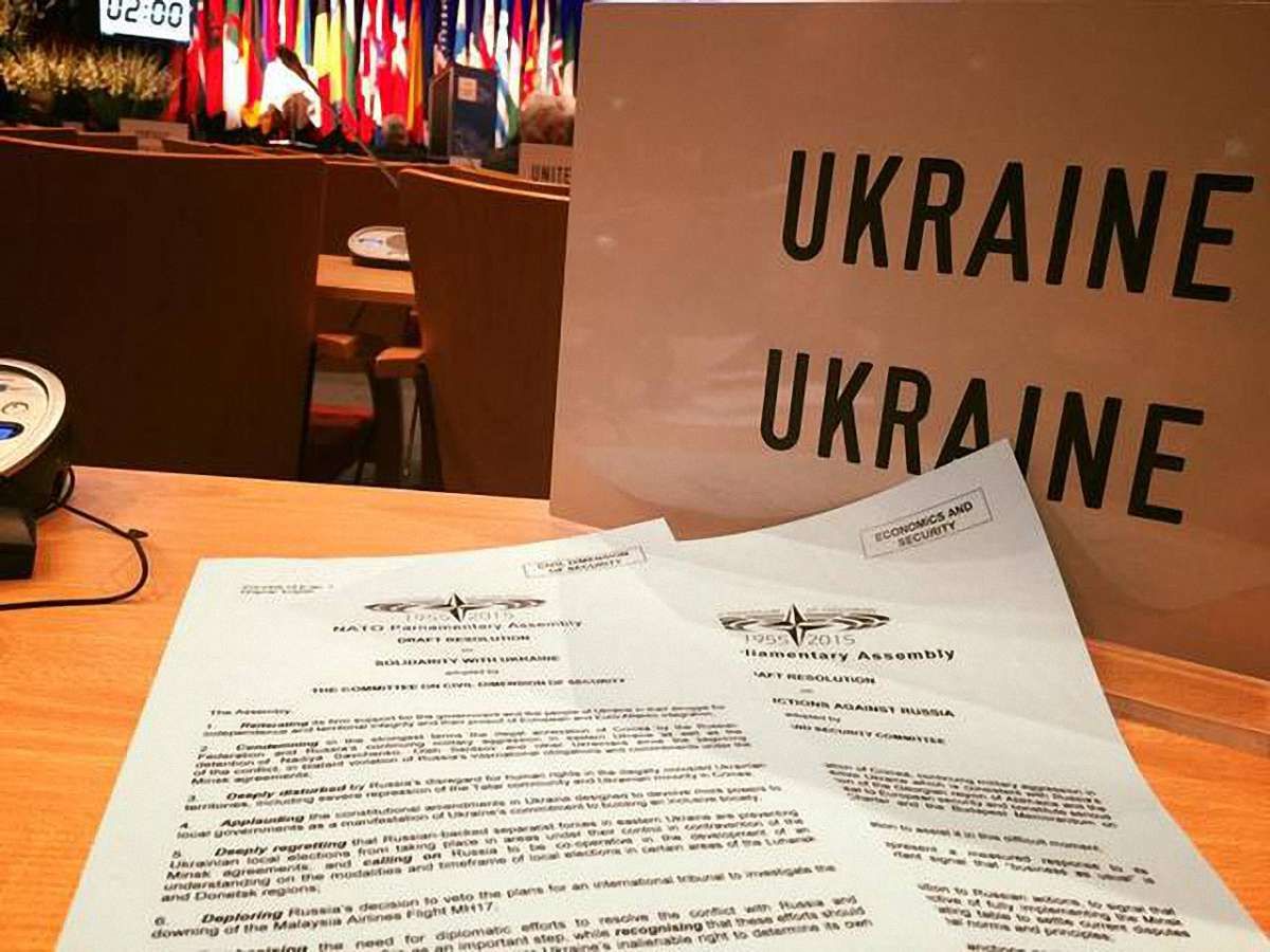 Парламентська асамблея НАТО ухвалила резолюцію солідарності з Україною