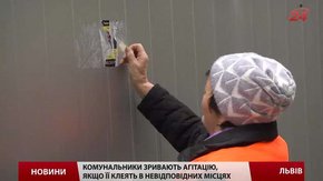 Львівські двірники збирають передвиборчу агітацію кілограмами