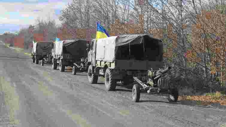Українські військові завершили відвід озброєнь калібром до 100 мм на Маріупольському напрямку