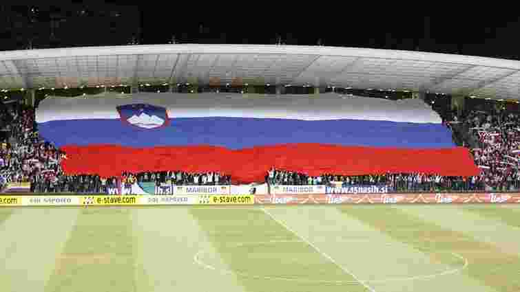 Львівських вболівальників закликали не плутати прапор Словенії та Росії