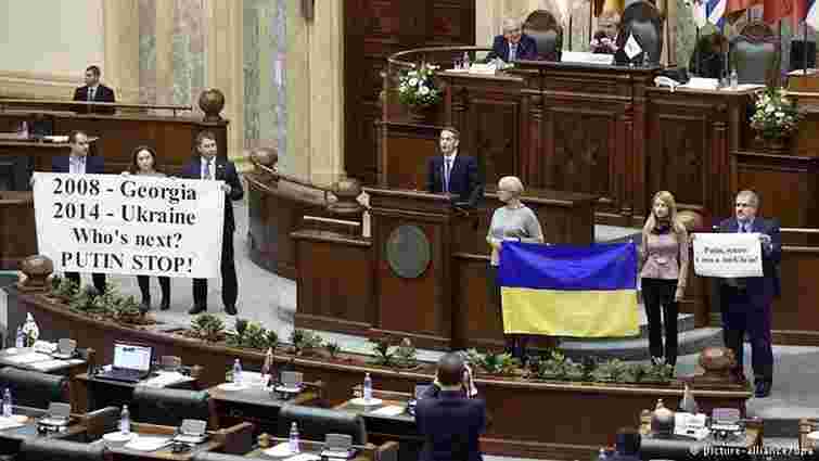 Українська делегація влаштувала протест  у Бухаресті проти виступу спікера російської Держдуми