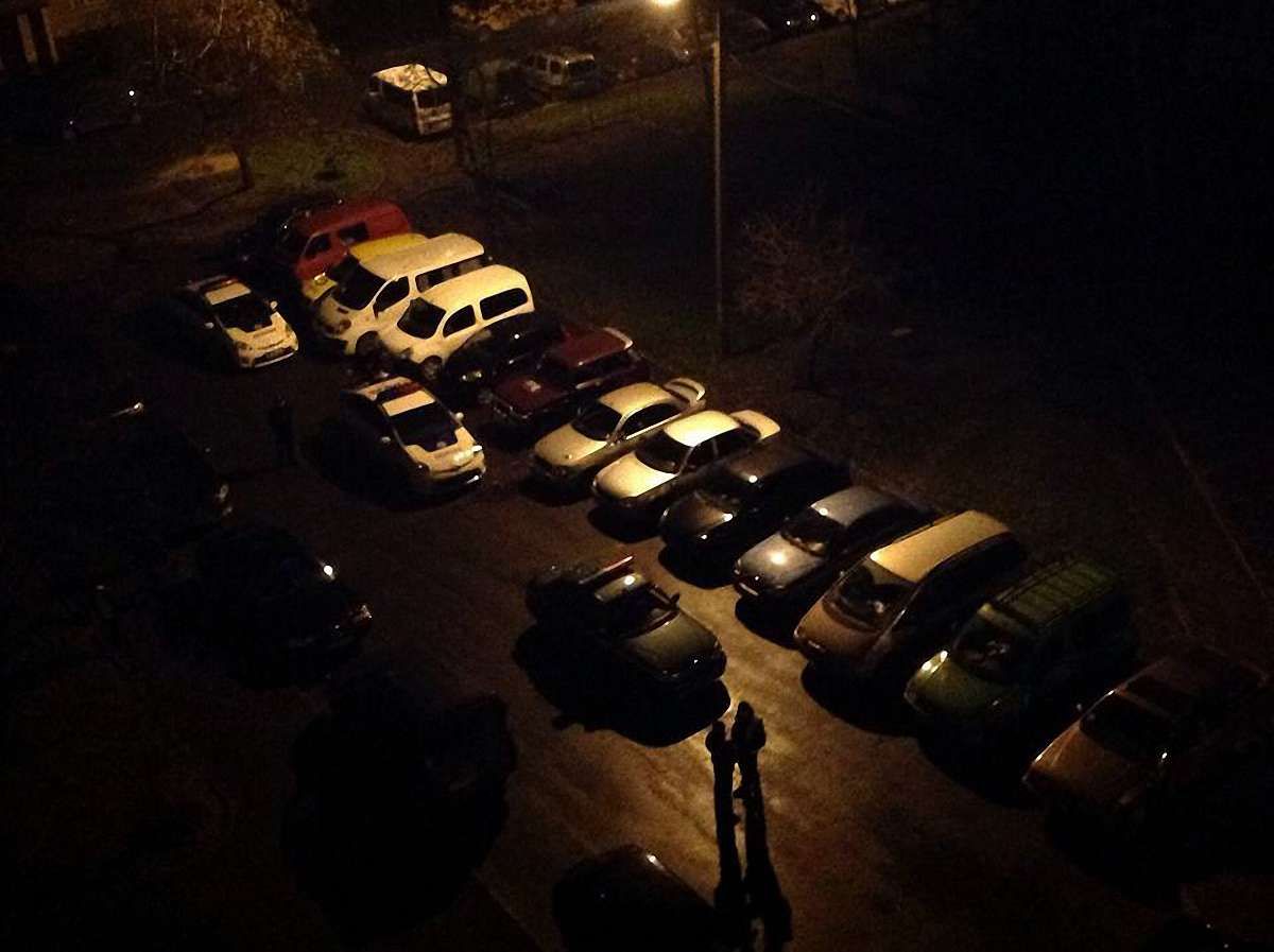 Невідомі зірвали з авто львівських поліцейських номерні знаки і викинули їх у смітник
