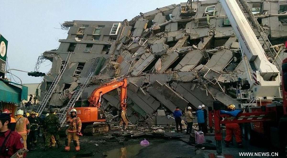 Унаслідок землетрусу на півдні Тайваню загинули 3 людей