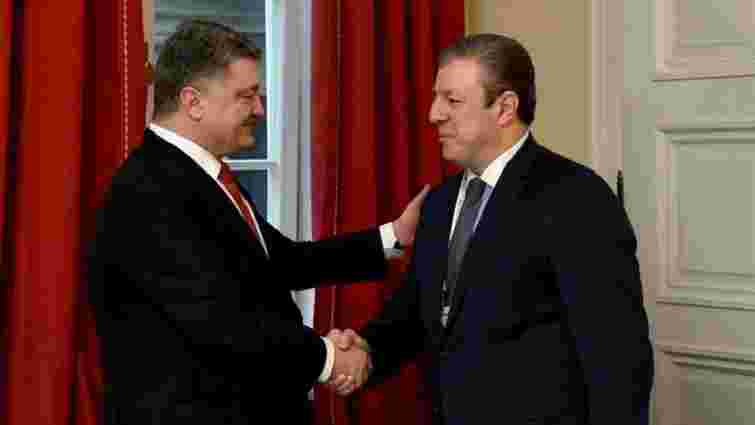 Порошенко та прем’єр Грузії обговорили перспективи розвитку нового «шовкового шляху»