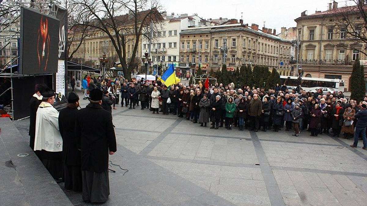 У Львові вшанували пам’ять Героїв Небесної Сотні