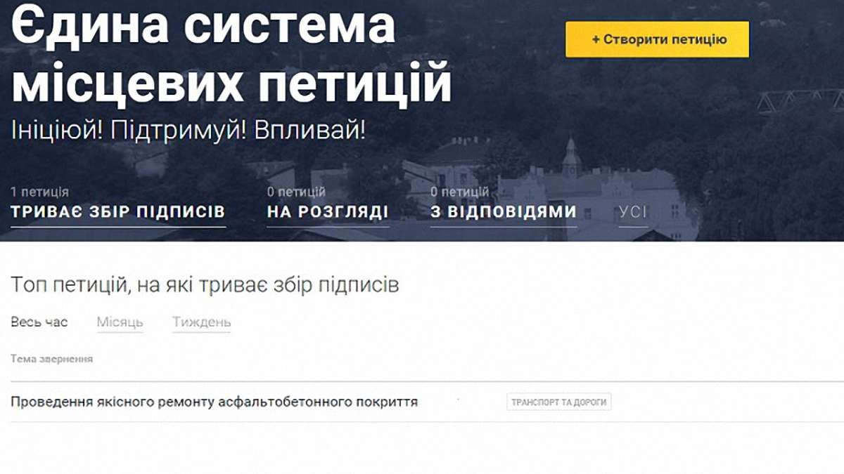 Сервіс електронних петицій став доступним для львів'ян