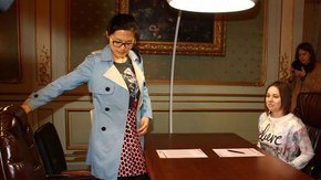 Марія Музичук та Хоу Іфань оглянули Палац Потоцьких перед стартом чемпіонату світу з шахів