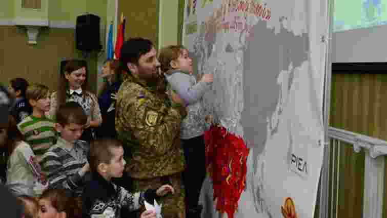 Діти учасників АТО встановили у Львові рекорд України