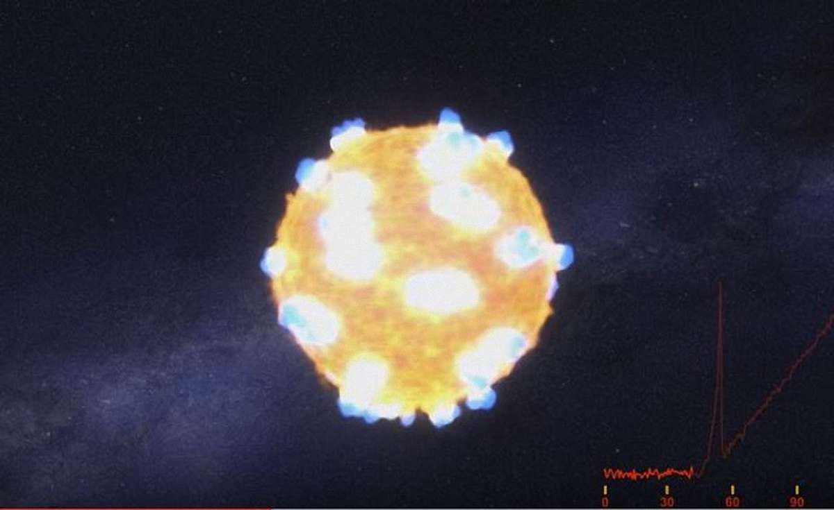 NASA вперше опублікувало відео "смерті" зірки