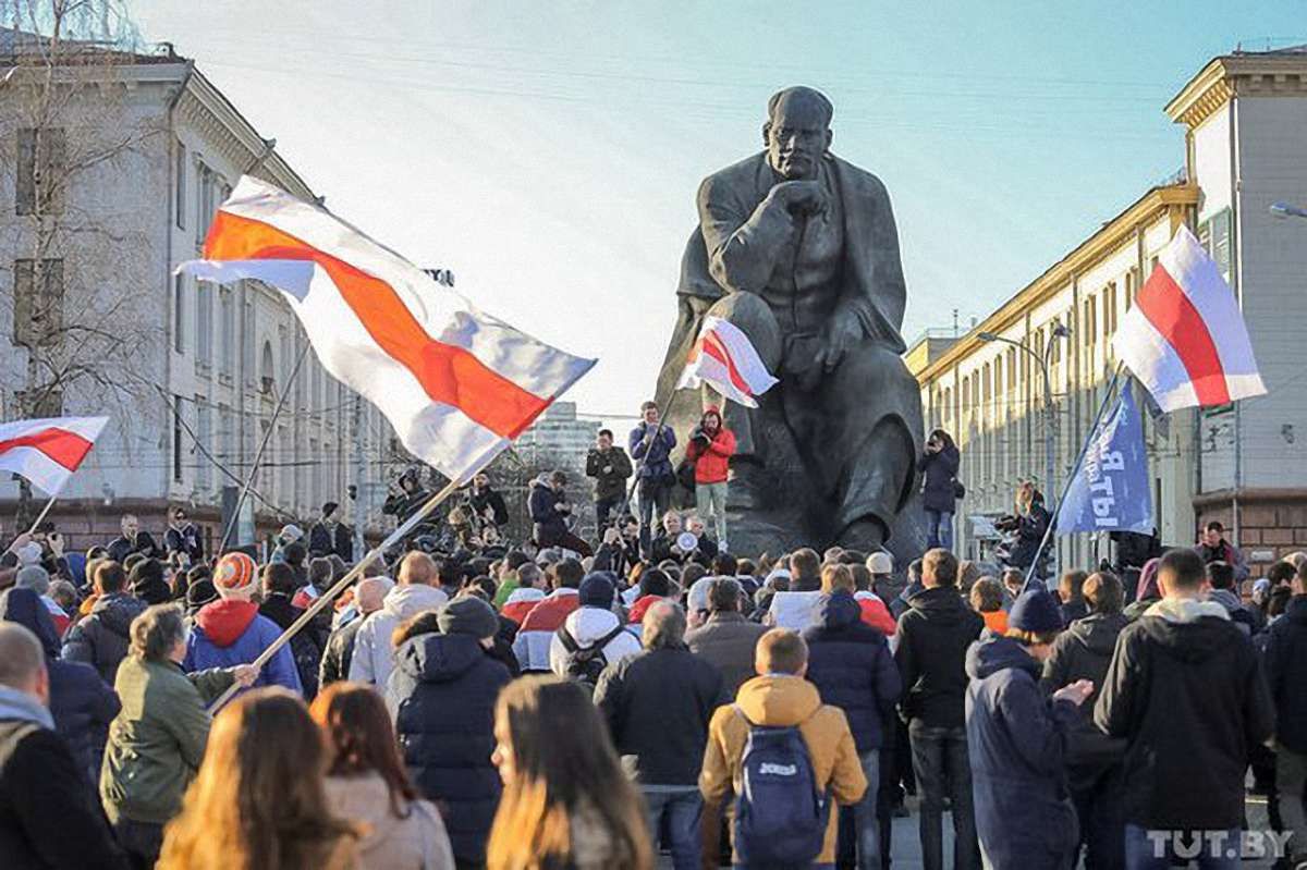 У Мінську відбулася масштабна хода проти влади Лукашенка