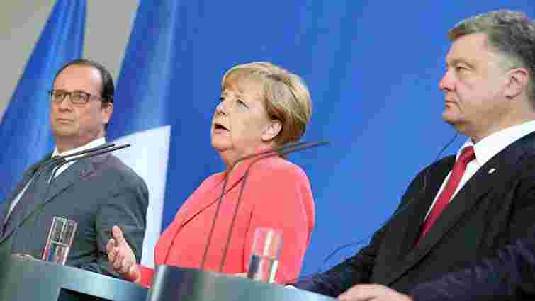 Порошенко, Олланд та Меркель закликали Росію негайно звільнити Надію Савченко