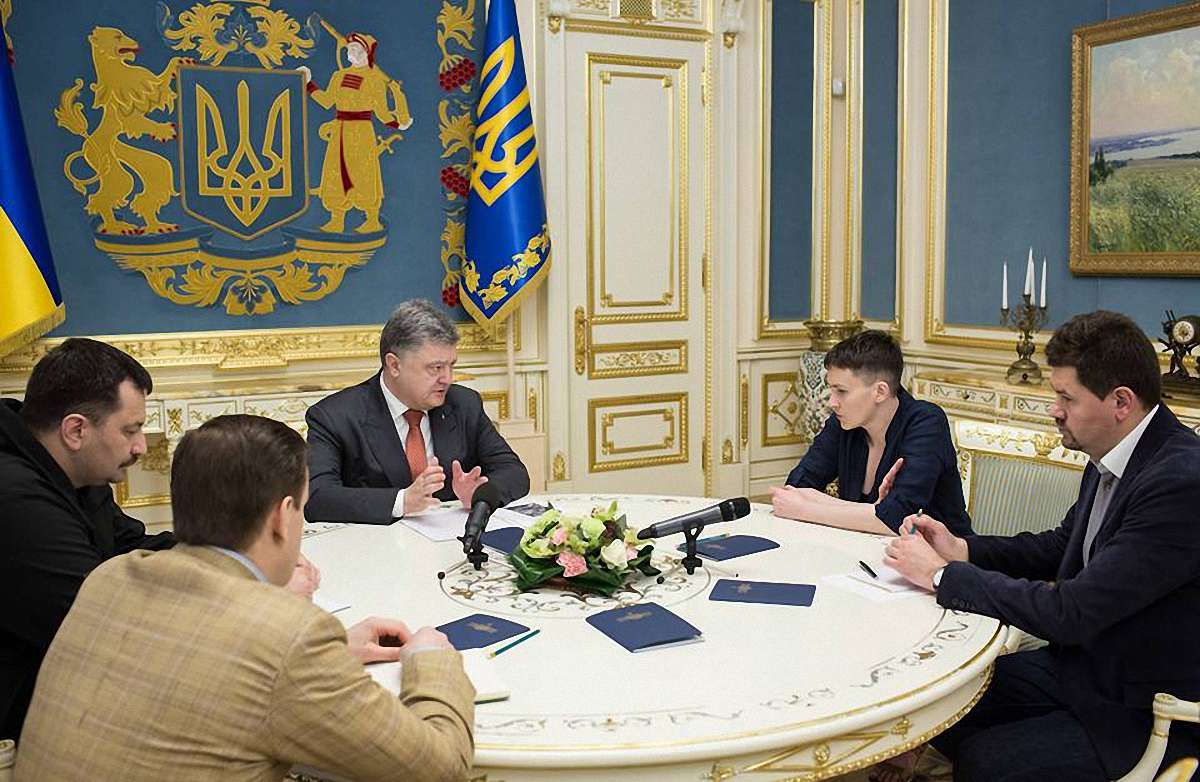 Порошенко запропонував Савченко займатися звільненням полонених за кордоном