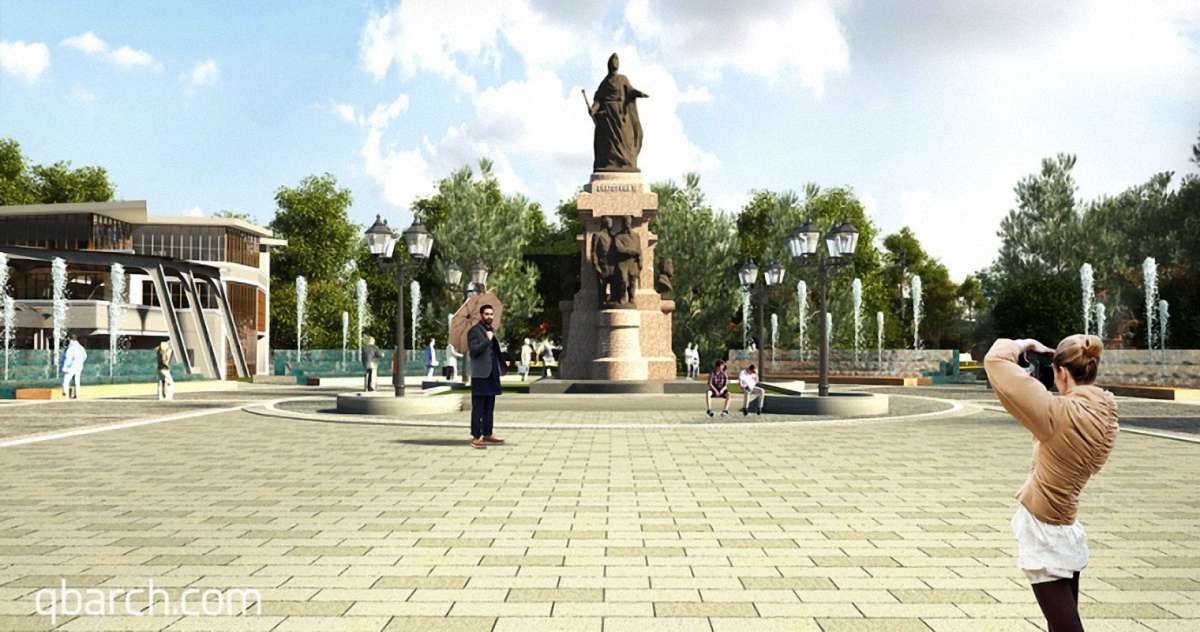 Столицю Криму запрудять привезеними з Підмосков'я пам'ятниками Катерині ІІ та її коханцю