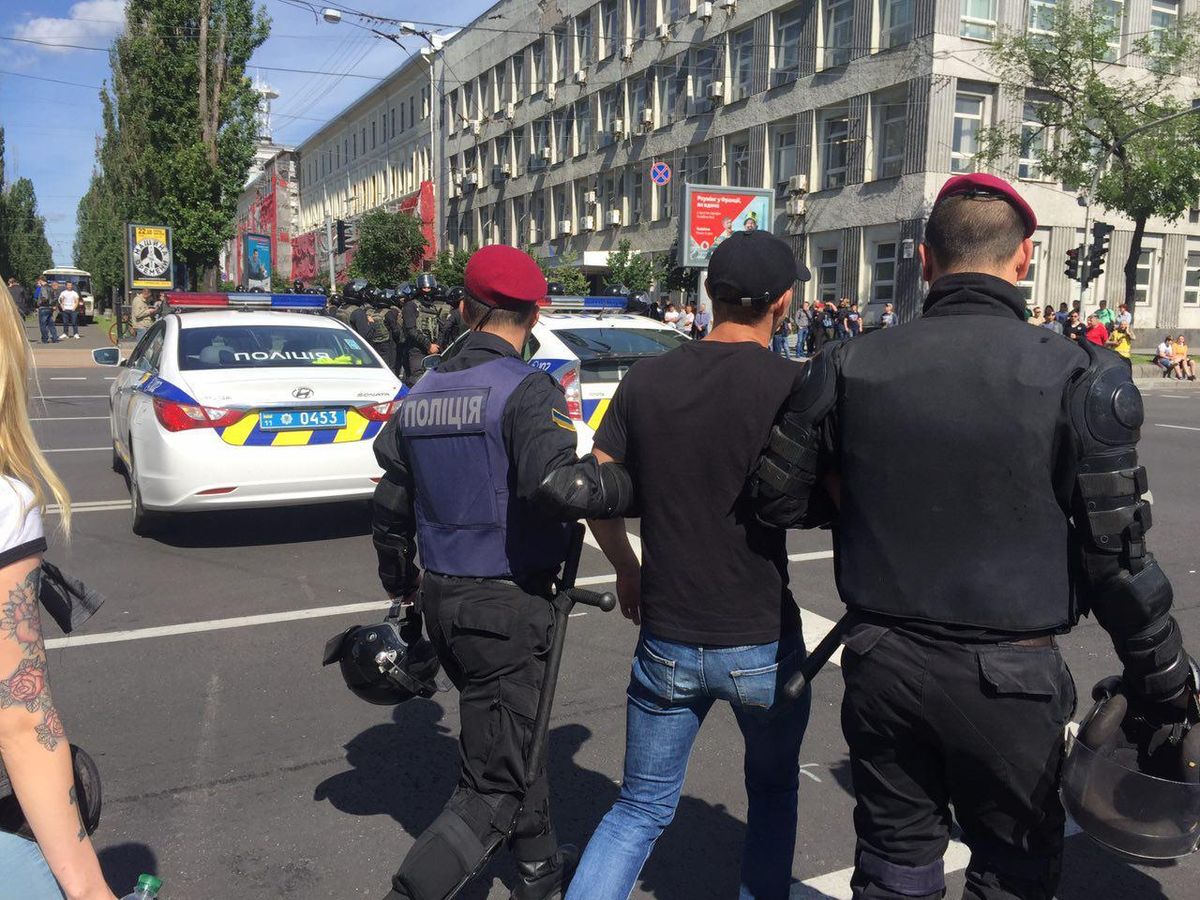 На київському «Марші рівності» затримали двадцятьох людей Корчинського