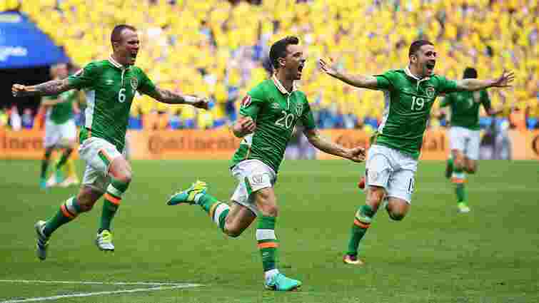 Збірна Ірландії вийшла в 1/8 фіналу Євро-2016