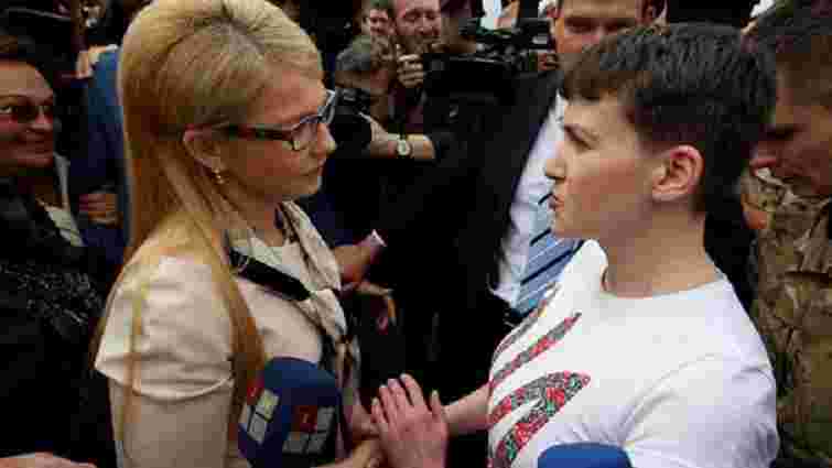 Юлія Тимошенко розкритикувала Надію Савченко за ініціативу про прямі переговори з бойовиками
