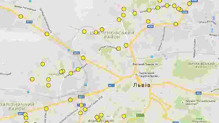 У Львові створили інтерактивну карту пішохідних переходів, які освітлять цьогоріч