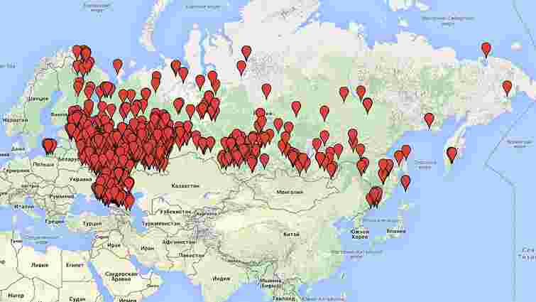 Волонтери «Миротворця» створили карту локалізації російських найманців у зоні АТО, - Геращенко