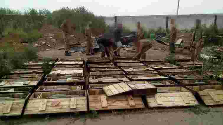 На Донеччині СБУ виявила велику схованку мінометних боєприпасів бойовиків