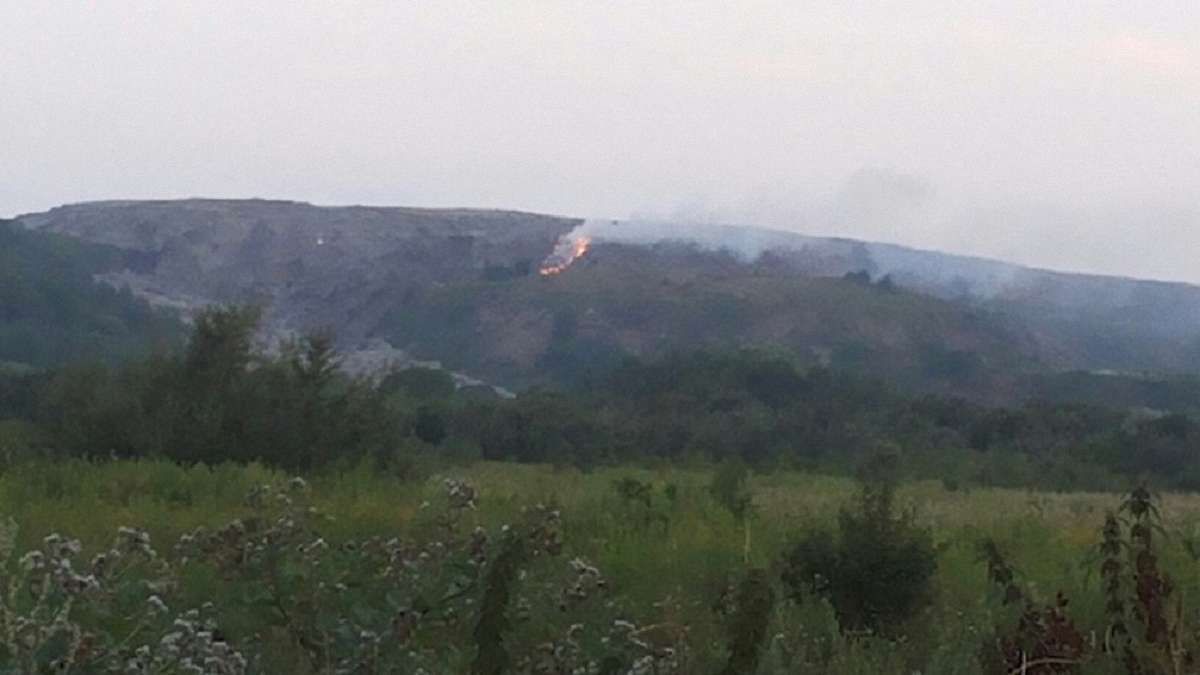 Зранку на Грибовицькому сміттєзвалищі виникло нове загорання