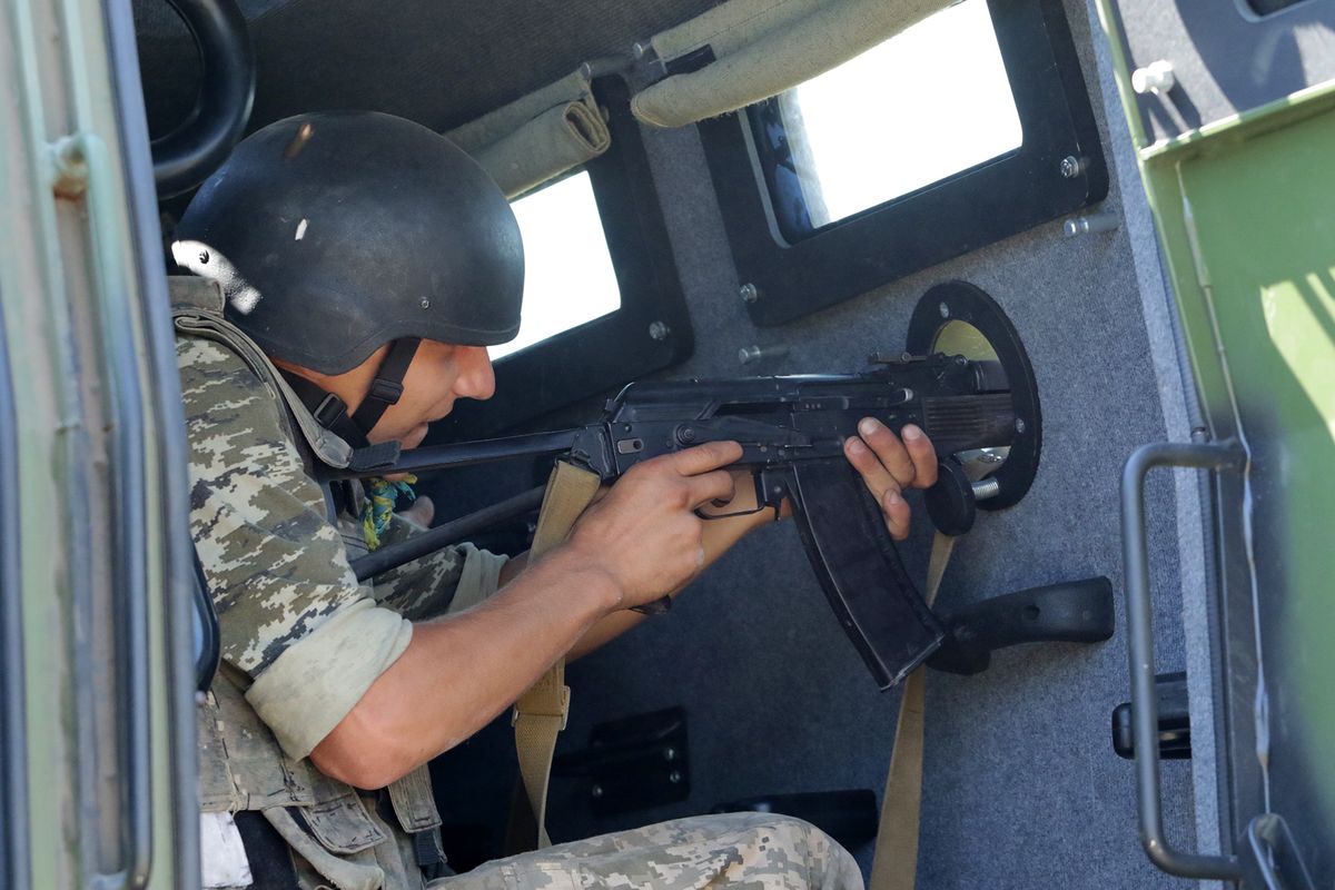 На Львівщині прикордонники спецзагону «Шквал» навчались відбивати напади ворога