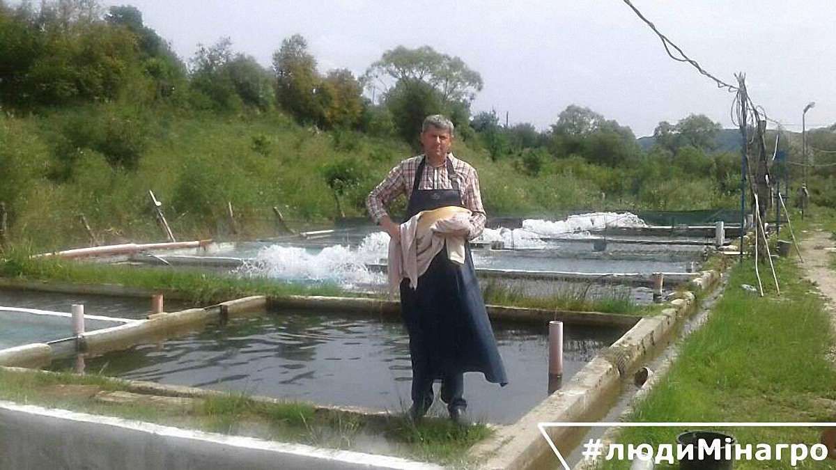 Львів'янин за 11 років виростив 400 тонн форелі
