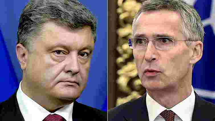 Порошенко обговорив з генсеком НАТО ескалацію ситуації на Донбасі