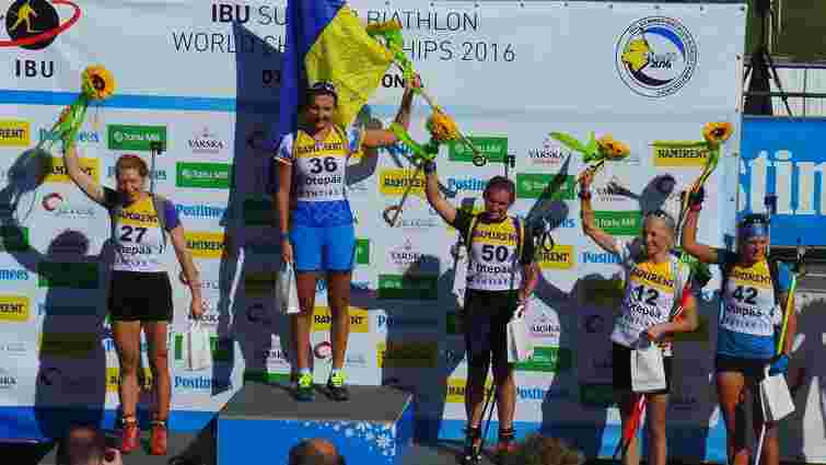 На літньому Чемпіонаті з біатлону українські спортсменки завоювали золото і бронзу