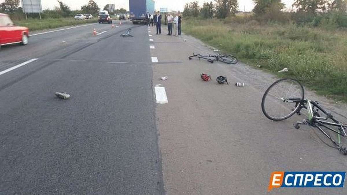 Суд арештував водія вантажівки, який збив групу велосипедистів на Київщині