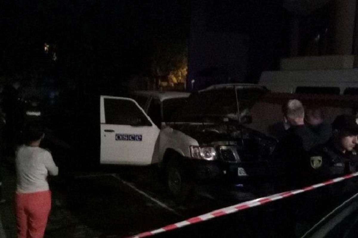 В Івано-Франківську підпалили автомобіль ОБСЄ
